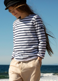 Saint James Minquiers Moderne E - marine/ecru  Breton stripe shirt