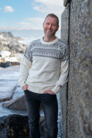 Arctic Circle Magne Noorse Sweater - 100% merino wol -  white