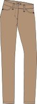 Saint James Mimosa velours broek - Beige Foncé