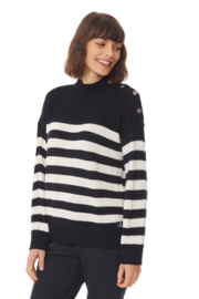 Mousqueton Lanlean Place Sweater - Marine/Ecru