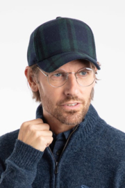 Weird Fish Falkirk Flannel Check Cap - Cedar Green