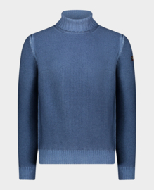 Paul & Shark Garment Dyed Merino Wool Turtleneck - Airforce Blue