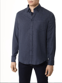 x Paul & Shark Extrasoft flannel shirt - Blauwgrijs