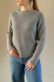 Emerald JURMO 100% wollen trui met ronde hals - M.Grey