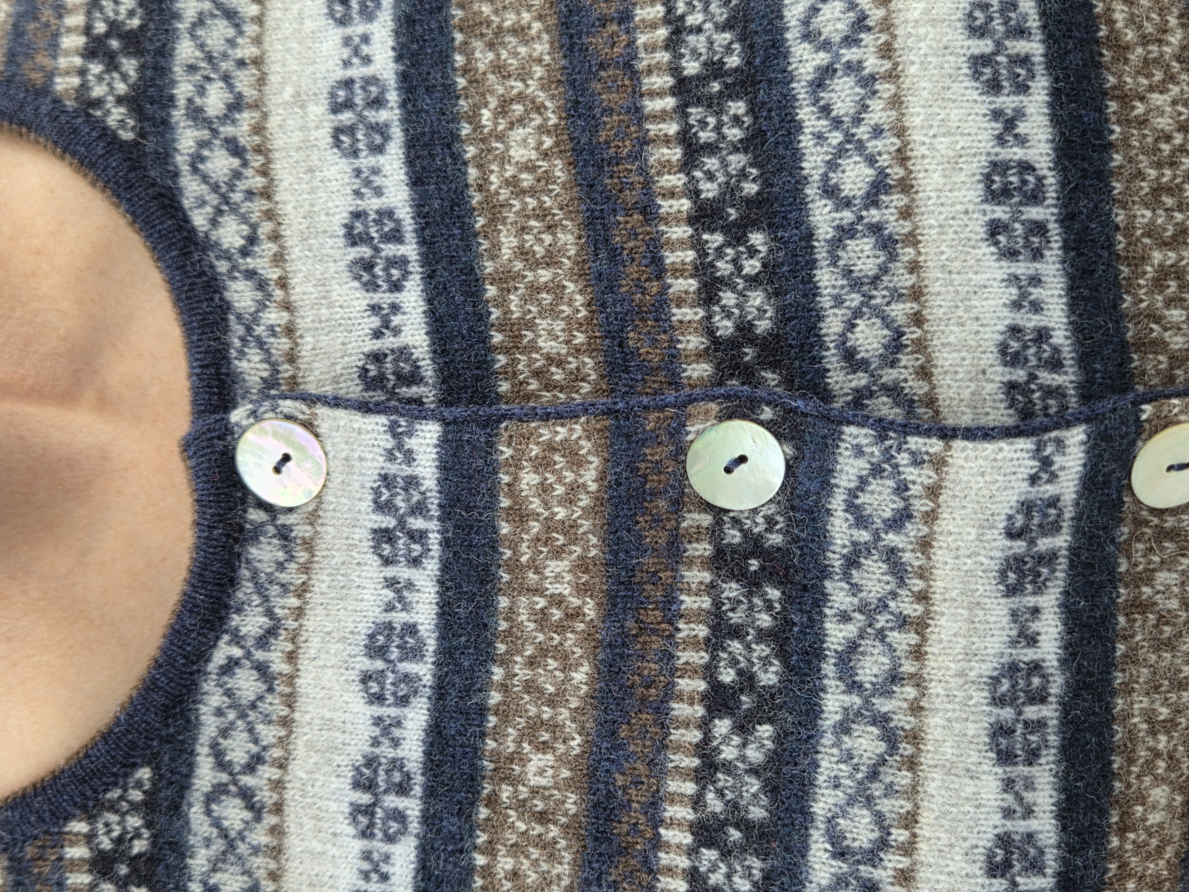 Emerald GRANO Jacquard Vest - Navy
