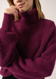 Saint James Albertville Turtleneck Sweater - Prune