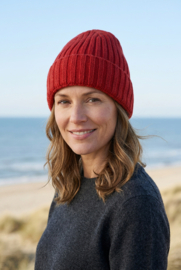 Emerald Tallin Beanie 100% wool - Rood (More Colours Available)