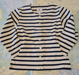 Mousqueton MAUD KID Cardigan- Ecru/Marine