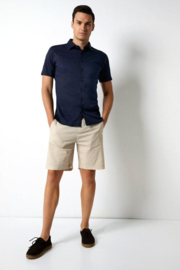 Desoto Casual Kent Hemd - navy piqué