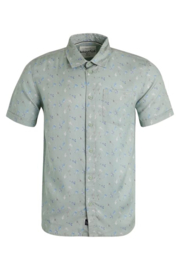 Weird Fish Keilor Short Sleeve Tencel™ Shirt - Pistachio