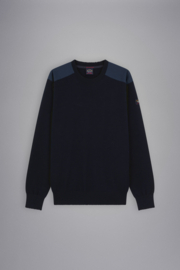 Paul & Shark Original COP wool round neck - Navy Blue