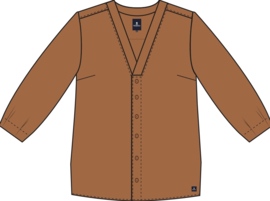 Mousqueton LOAR linnen blouse - Curry