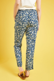 Weird Fish Tinto Eco Viscose Printed Trousers - Ensign blue