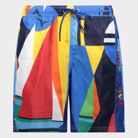 Paul & Shark Polyester swimsuit with Flag print