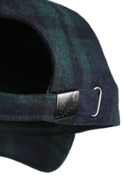 Weird Fish Falkirk Flannel Check Cap - Cedar Green