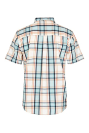 Weird Fish Judd Short Sleeve Check Shirt - Ecru