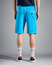 Paul & Shark Garment-dyed cotton bermuda shorts - cobalt blue