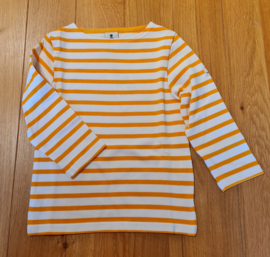 Mousqueton Mario Kid-B shirt - Ecru/Mandarine
