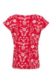 Weird Fish Paw Paw Printed Jersey T-Shirt - Rich Red