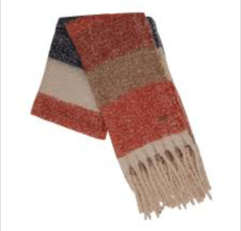 Weird Fish Katy Brushed Scarf - Burnt Orange