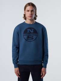 North Sails Crewneck Sweatshirt with Graphic - Winter Sea