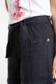 Weird Fish Cynthia Cotton Twill Shorts - Midnight