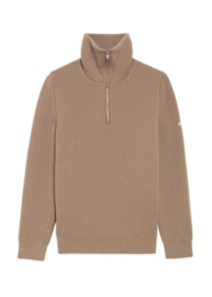 Saint James Cotentin Wool Schipperstrui - Beige Foncé