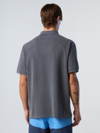 North Sails Polo shirt with pigment-dyed finish - Navy Blue