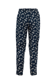 Weird Fish Tinto Eco Viscose Printed Trousers - Night Blue