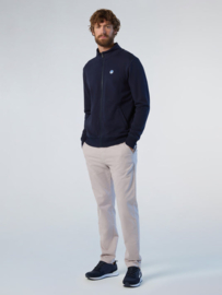 North Sails Basic Full Zip Sweatshirt- Navy Blue