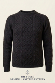 Emerald FÖGLÖ Cable Fisherman Sweater - Antrazite