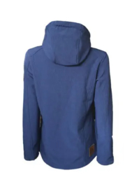 Dry Fashion Softshell Spiekeroog - Navy melange - Removable hood