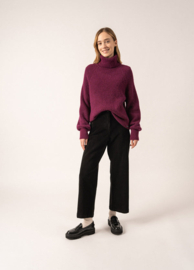 Saint James Albertville Turtleneck Sweater - Prune
