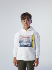 North Sails Hoodie Sweatshirt w/Graphic - Marshmallow  AW22