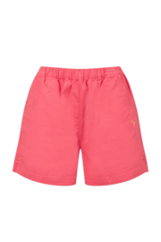 Weird Fish Jardin Cotton Twill Shorts - Flamingo