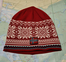 Arctic Circle Tor Beanie - Dark Grey / Red