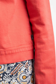 Weird Fish Rosanna Canvas Jacket - Flamingo