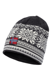 Arctic Circle Tor Beanie - Dark Grey / Red