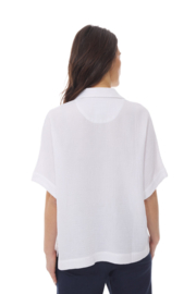 Mousqueton Rozena blouse katoen - blanc