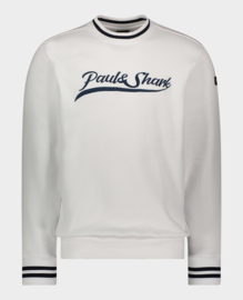 Paul & Shark Knitted Sweatshirt  Cotton W/Logo - White SS22