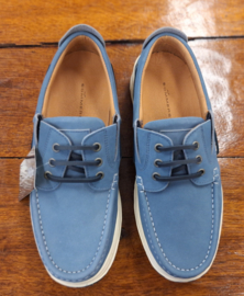 Sommerset Somerton Leather Boat Shoe Slip in / Instapper - Jeans