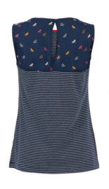 Weird Fish - Eco Jersey Vest -  Nilly - Navy Blue - SS21