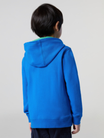 North Sails Hoodie Full Zip Sweatshirt  w Graphic - Royal