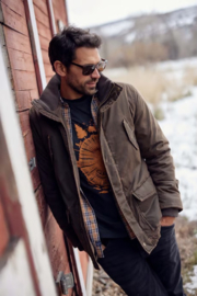 Weird Fish THUNDERCHIEF Wadded Field Jacket - Bark