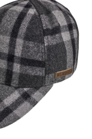 Weird Fish Falkirk Flannel Check Cap - Midnight