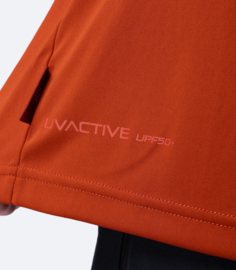 Zhik Mens UVActive™ Short Sleeve Polo - Red Earth