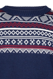 Arctic Circle Noorse Sweater - 100% merino wol -  navy