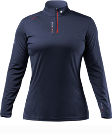 Zhik UVActive High Collar 1/4 Zip  LS Top Womens - Navy