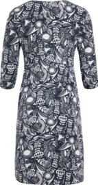 Weird Fish Starshine organic printed jersey dress - Ink SS21/22