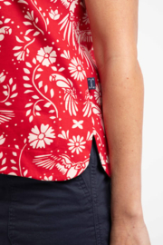 Weird Fish Paw Paw Printed Jersey T-Shirt - Rich Red